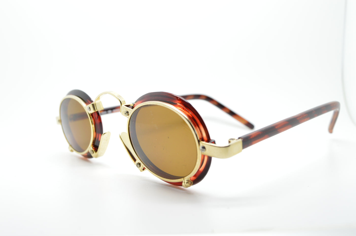 Oval Goth Steampunk Gold/Brown