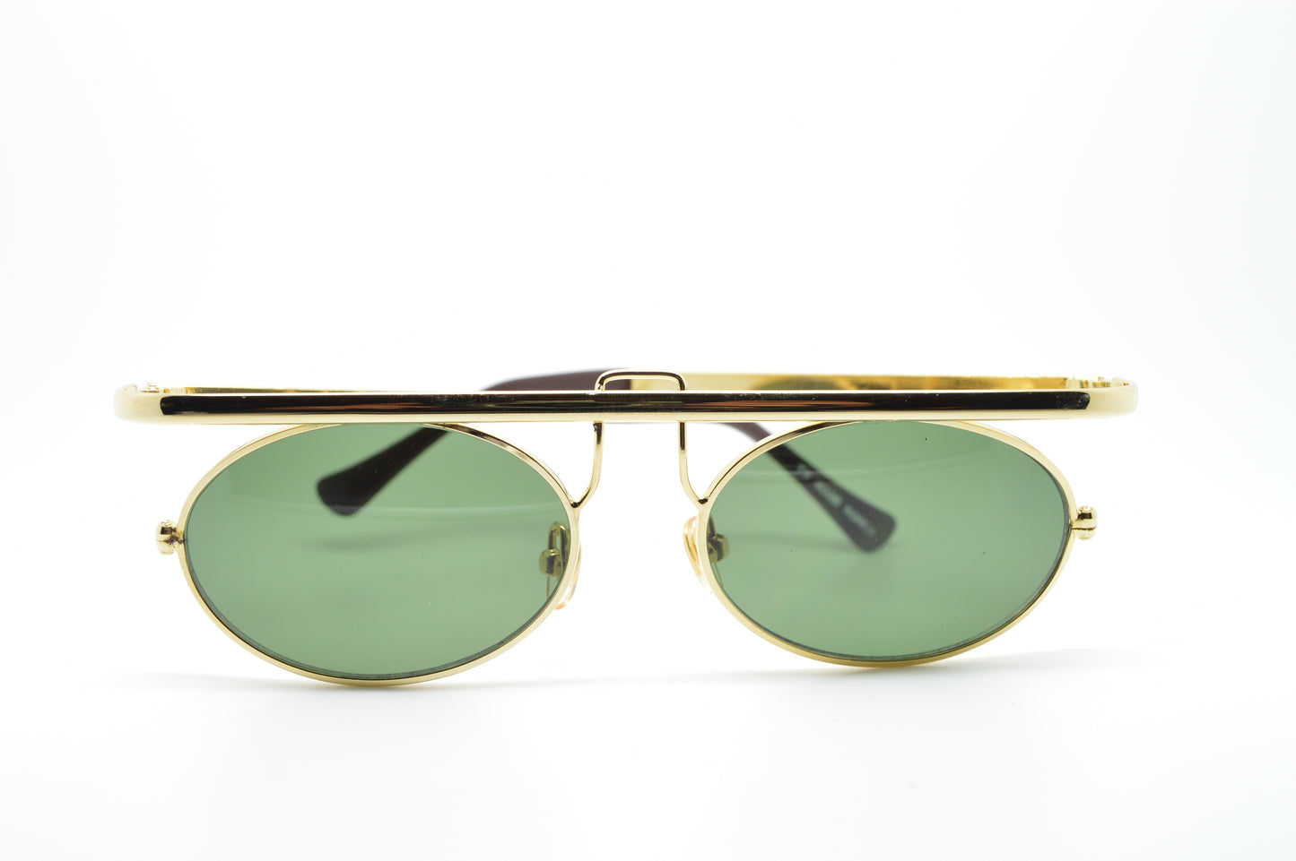 Oval Flat Top Punk Gold