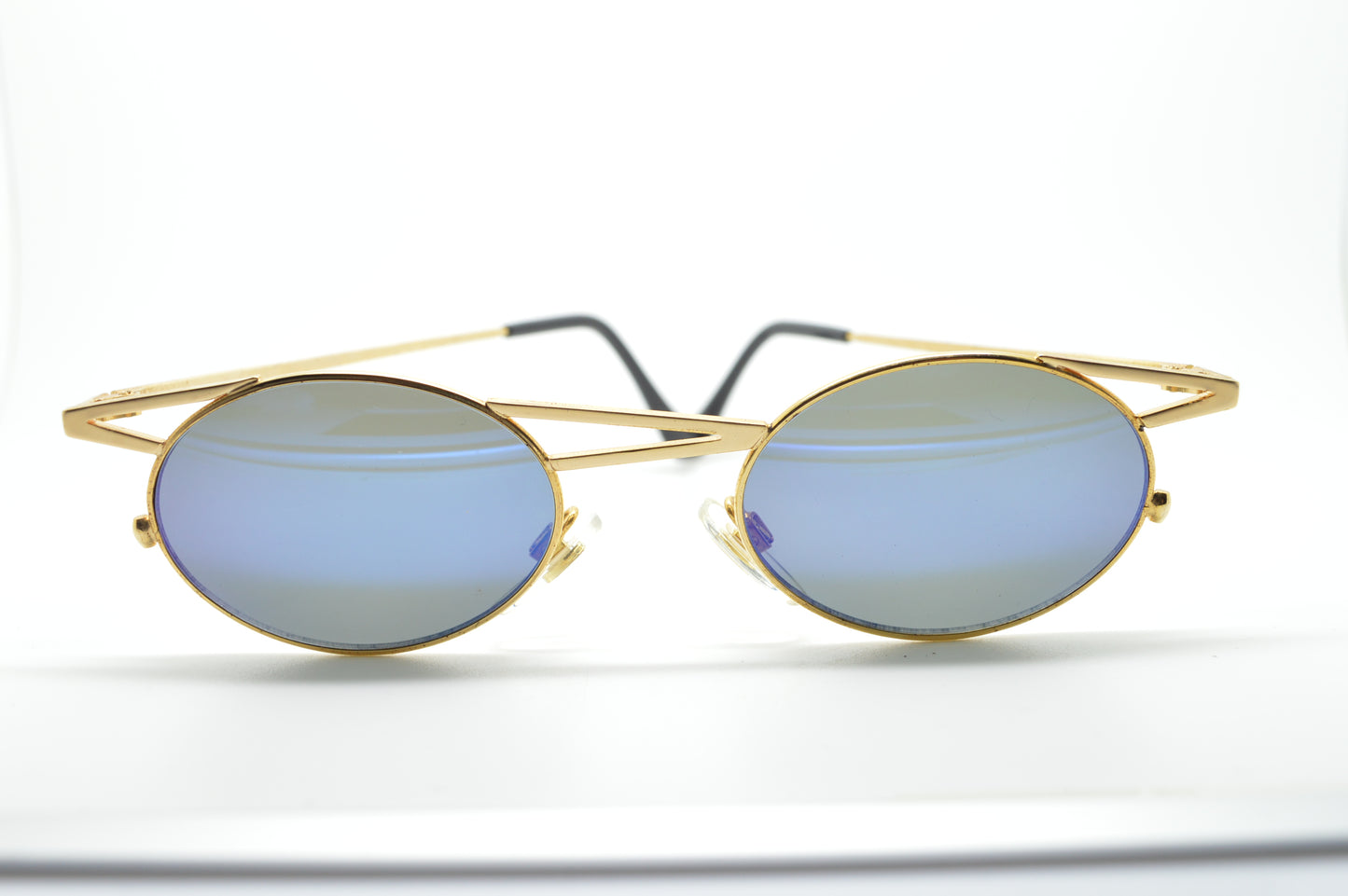 Asymmetrical Top Bar Gold/Blue