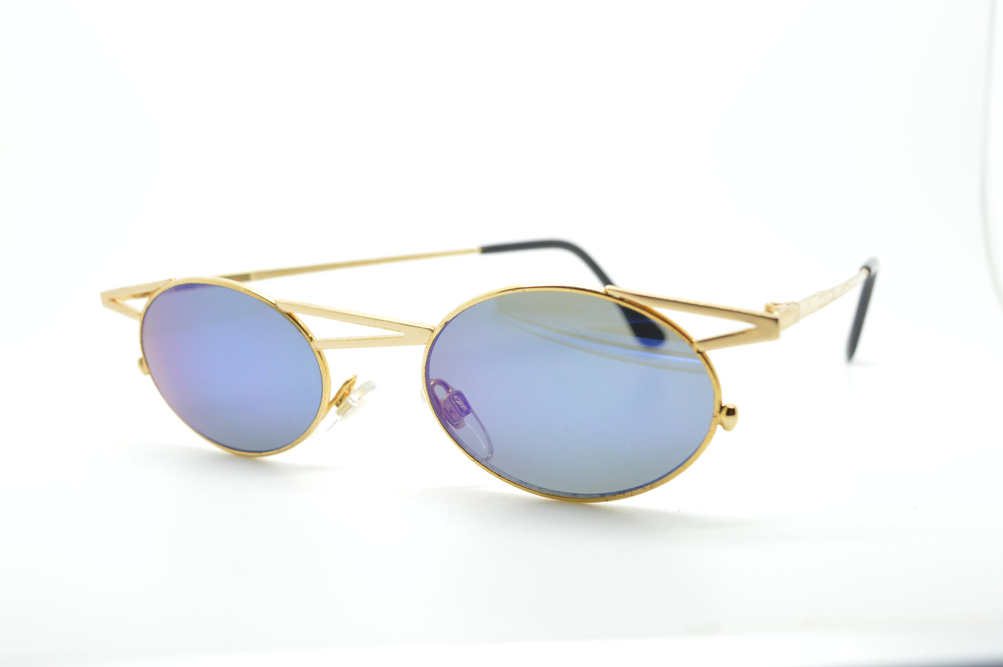 Asymmetrical Top Bar Gold/Blue