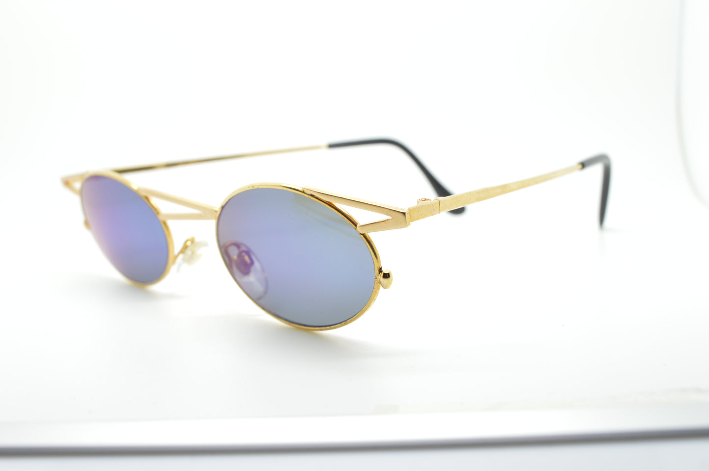 Asymmetrical Top Bar Gold/Blue