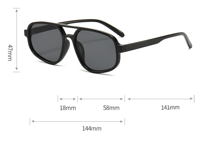 Trendy Aviator Black Brown