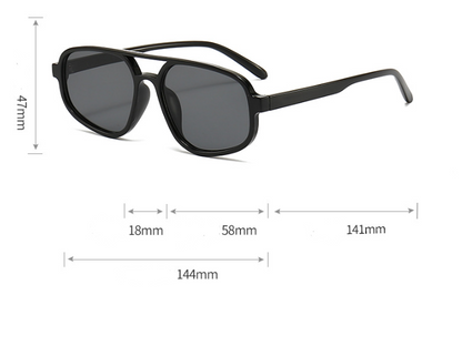 Trendy Aviator Black Brown