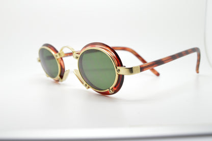 Oval Goth Steampunk Gold/green