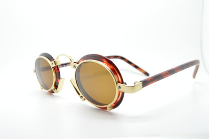 Oval Goth Steampunk Gold/Brown