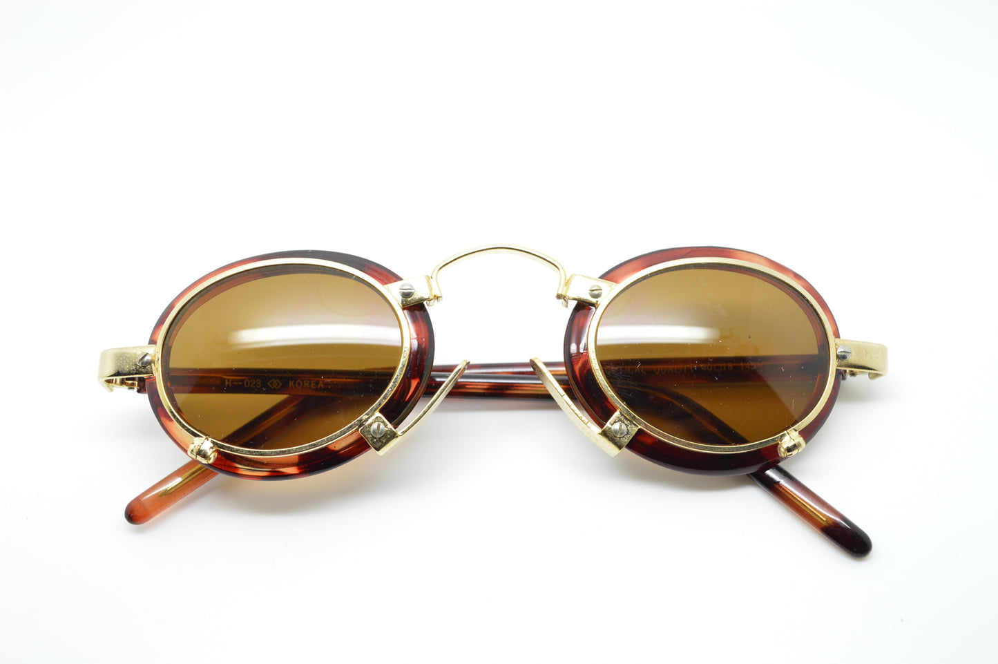 Oval Goth Steampunk Gold/Brown