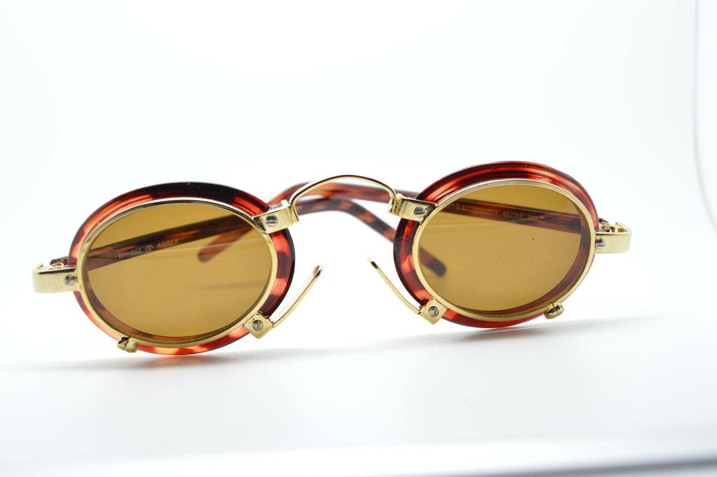 Oval Goth Steampunk Gold/Brown