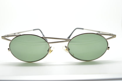 Asymmetrical Top Bar Silver/Green