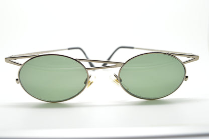 Asymmetrical Top Bar Silver/Green
