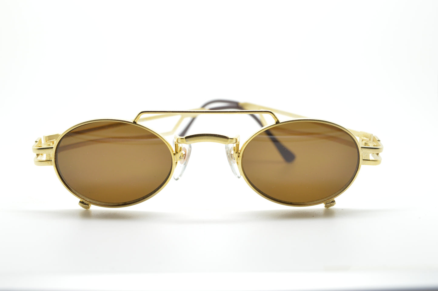 Small Steampunk Oval Aviator Gold