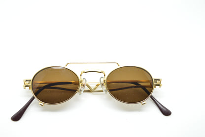 Small Steampunk Oval Aviator Gold