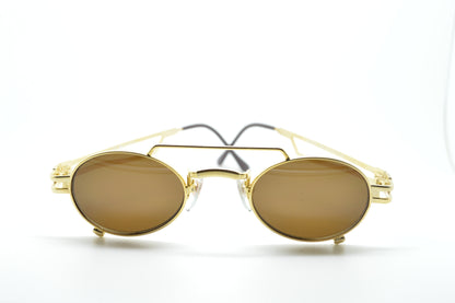 Small Steampunk Oval Aviator Gold