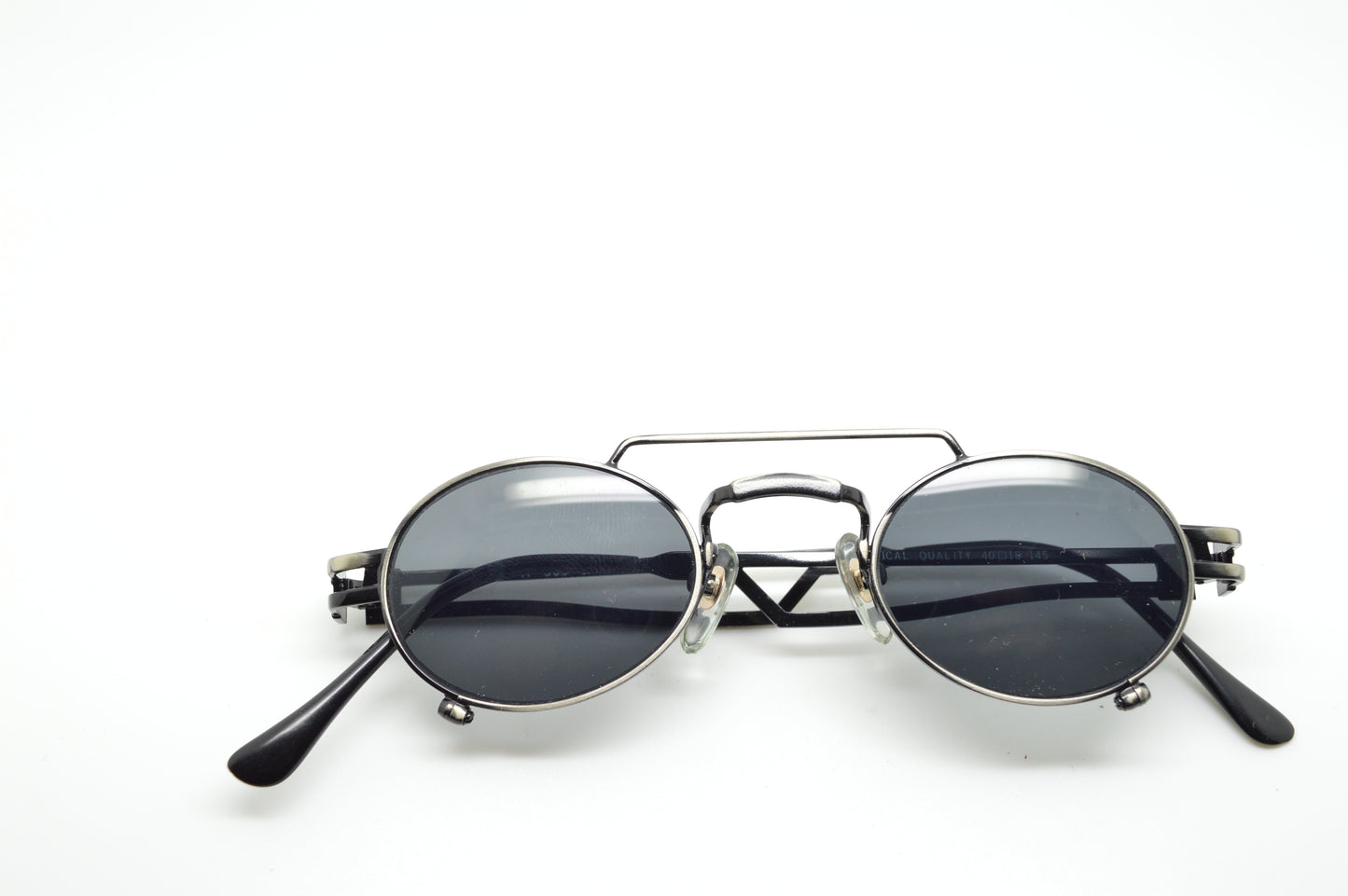 Small Steampunk Oval Aviator Gunmetal