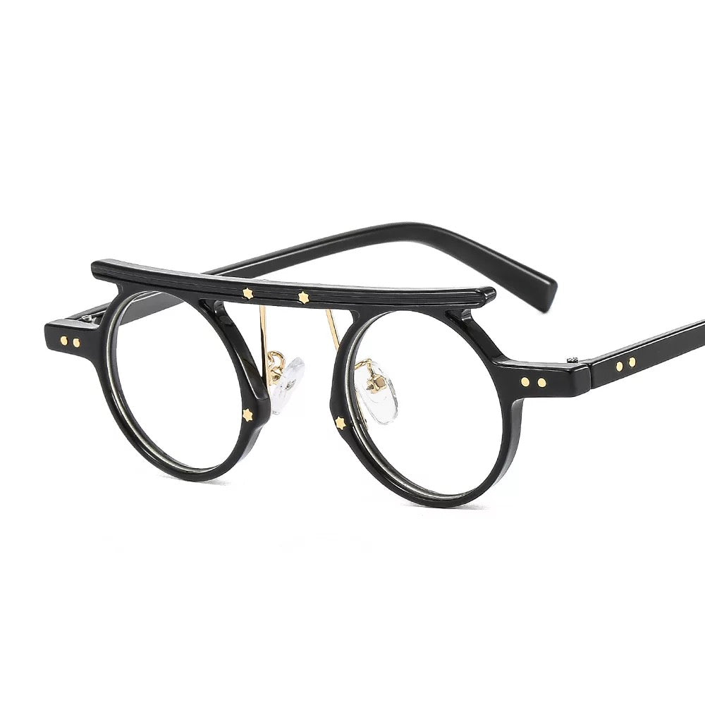 Vintage round Black